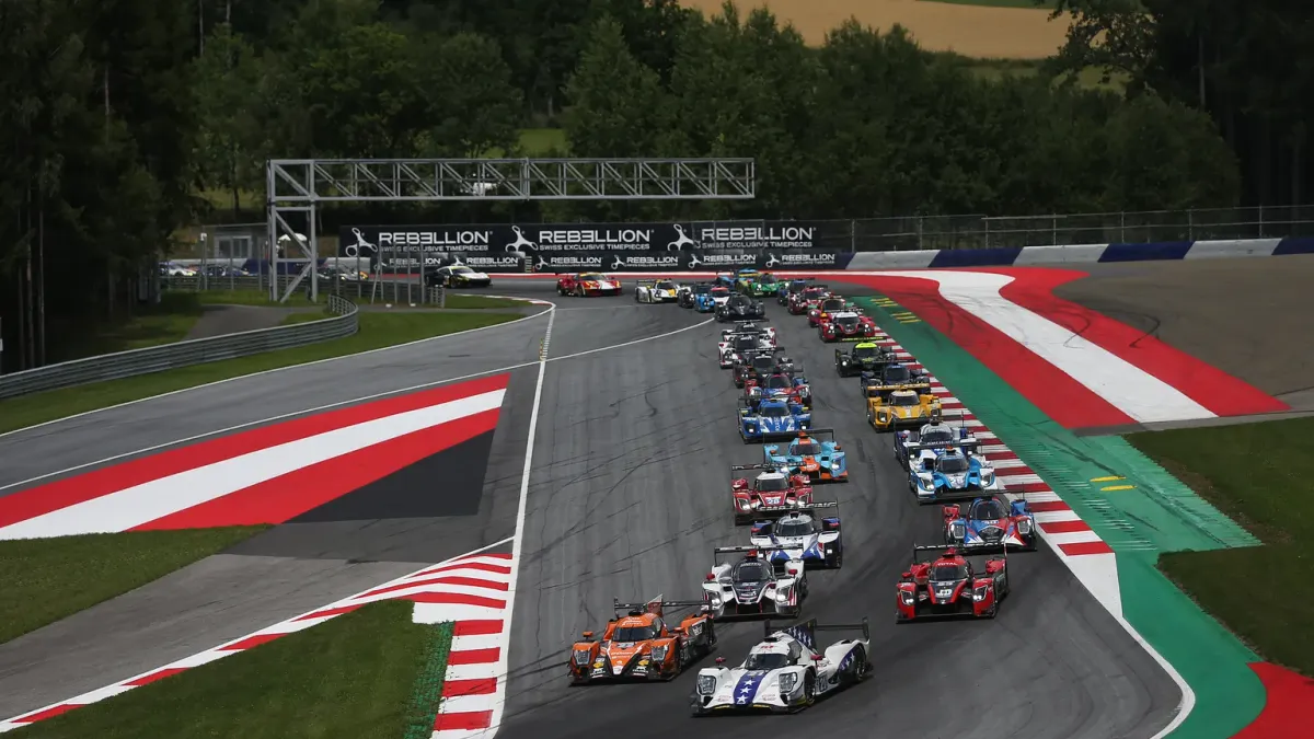 Vy över racerbanan Red Bull Ring.